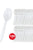 Stock Your Home White Plastic Sporks 100 Pack