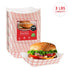 Large Paper Food Boats (250 Pack) 3 Lb Disposable Red & White Checkered Paper Food Trays, Eco Friendly Paper Food Trays, Serving Boats for Concession Food & Condiments, Paper Nacho Trays 5.75" x 3"