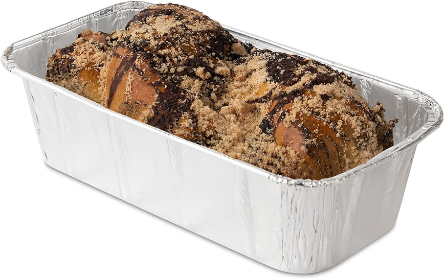 Stock Your Home 2 Lb Aluminum Foil Mini Loaf Pans (50 Pack) Disposable Small Loaf Pan â€“ 2 Pound Baking Tin Liners, Perfect to Bake Cakes, Bread Loaves, and Meat - 8.5 x 4.5 x 2.5