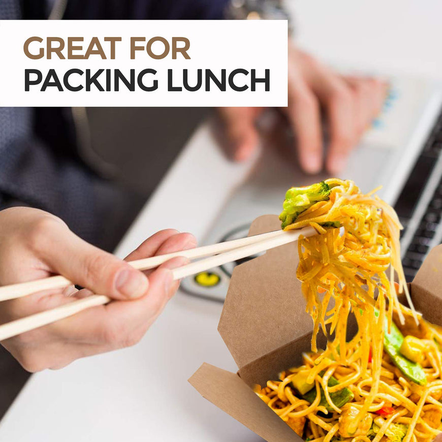 Microwaveable Kraft Brown Take Out Boxes 71 oz (40 Pack) Leak and Grease Resistant Food Containers - Recyclable Lunch Box - to Go Containers for Restaurants, Catering and Parties