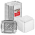 Stock Your Home 2 LB Oblong Plastic Foil Pan - 100 Pack