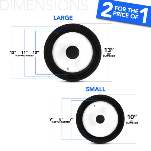 Modern Innovations Universal Silicone Lid-2PK