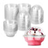 Stock Your Home Plastic Dessert Cups With Dome Lid, 50 Count, 5 oz