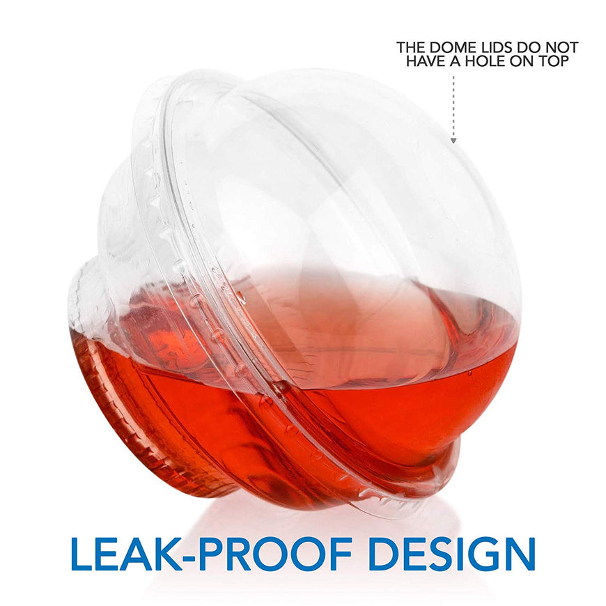 Stock Your Home Plastic Dessert Cups With Dome Lid, 50 Count, 5 oz
