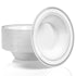 Stock Your Home 12 Oz Fancy Disposable Dinner Bowls for Holidays, Parties, Weddings, Catering, 50 Bowls (Silver)