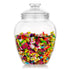 Modern Innovations 128-Ounce Candy & Cookie Jar with Lid, 1 Gallon Premium Acrylic Clear Apothecary Jar, Wedding & Home DÃ©cor Centerpiece, Decorative Kitchen Storage Jar, Bathroom Organization