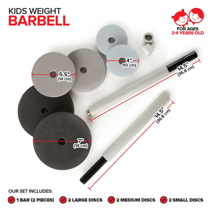 Modern Innovations Barbell Set - Black and Grey