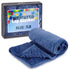 7lb Weighted Blanket for Kids (Blue), Plush Minky Weighted Lap Pad with Travel Bag for Ages 6-12