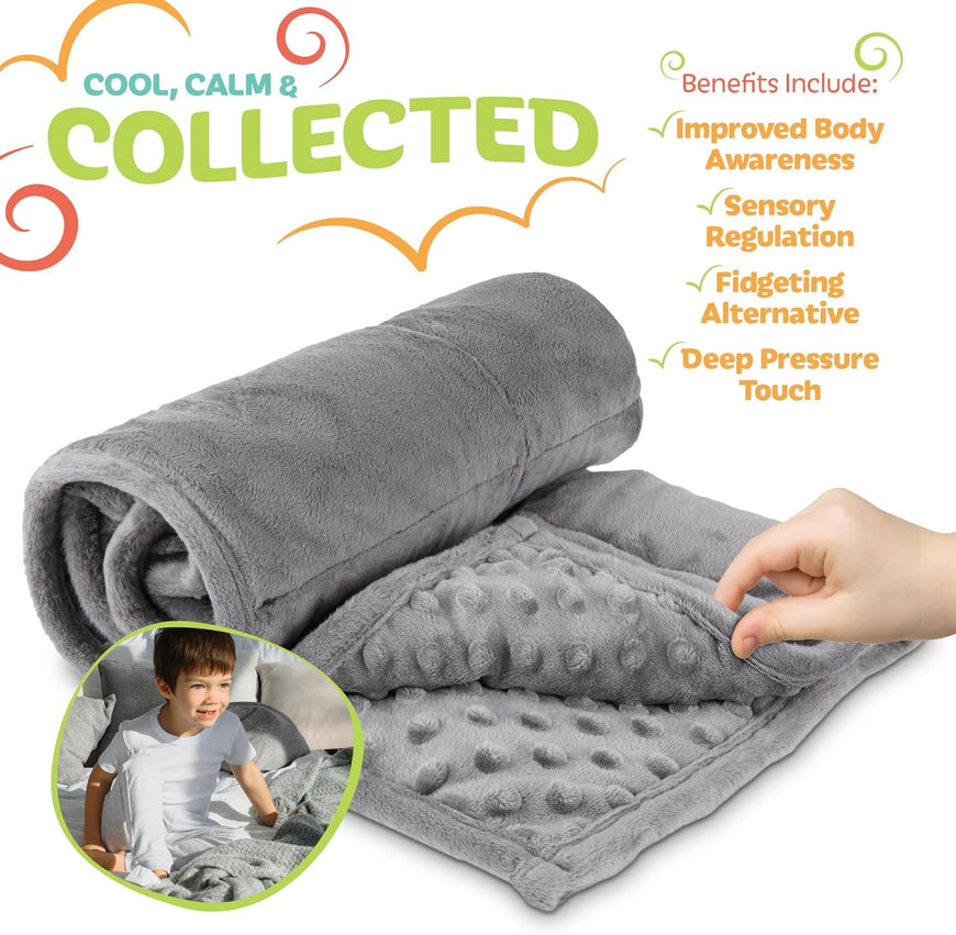 Weighted Lap Blanket Grey 5Lb 7 Pack