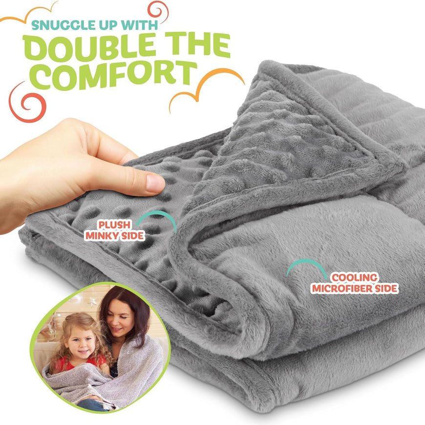 Weighted Lap Blanket Grey 5Lb 7 Pack