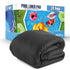 Above Ground Pool Liner Pad, 24' Foot Round, Pre-Cut Heavy Duty Outdoor Pool Pads for Above Ground Pools, Black Swimming Pool Liners for Padding and Protection, Thick Pool Mats to Prevent Punctures