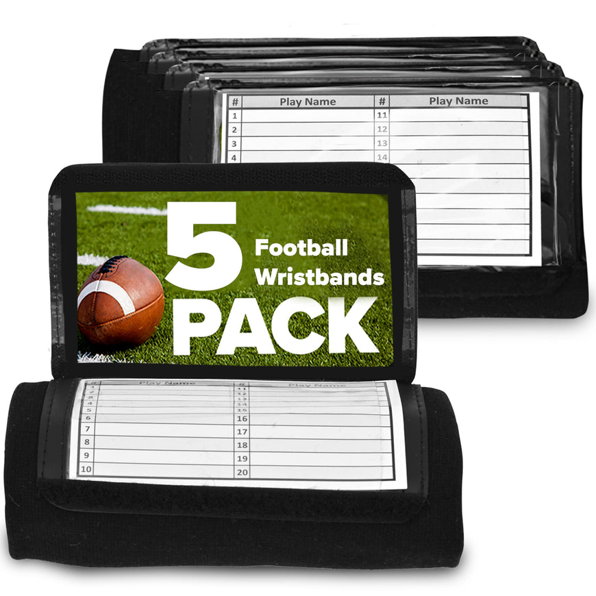 Football QB Wristbands (5 Pack)