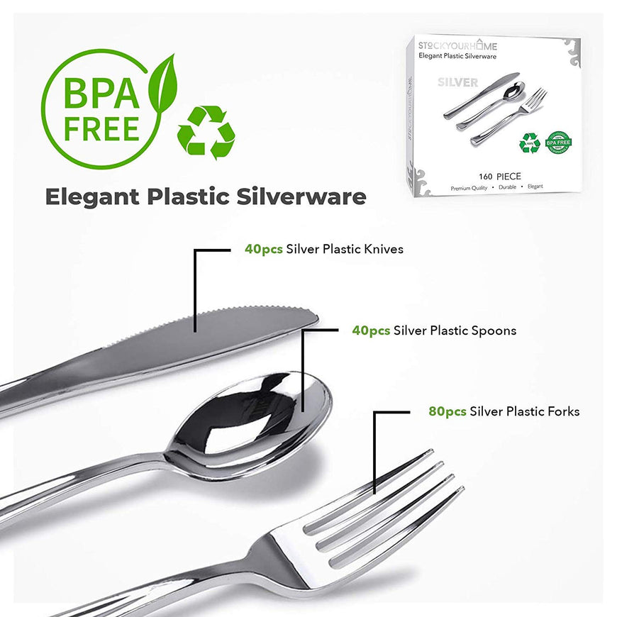 Silver Cutlery (1280 Pack)