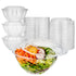 Stock Your Home 32oz Clear Plastic Salad Bowls with Lids Disposable (50 Pack) Medium Takeout Container with Snap on Lid for Fruit Salads, Quinoa, Lunch and Meal Prep, Acai Bowl, To-Go Party Containers