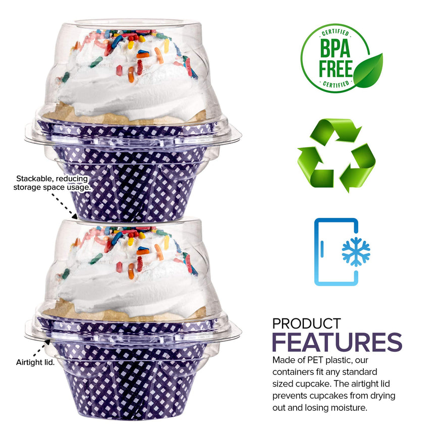 Single Cupcake Container (1000 Pack)