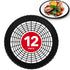 Stock Your Home 9â€ Paper Plate Holder in Black (12 Count) - Plastic - Heavy Duty - Woven - Reusable