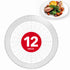 Stock Your Home 9â€ Paper Plate Holder in White (12 Count) - Paper Plate Holders Plastic Heavy Duty - Plastic Paper Plate Holder - Woven Paper Plate Holder - Paper Plate Holders Reusable