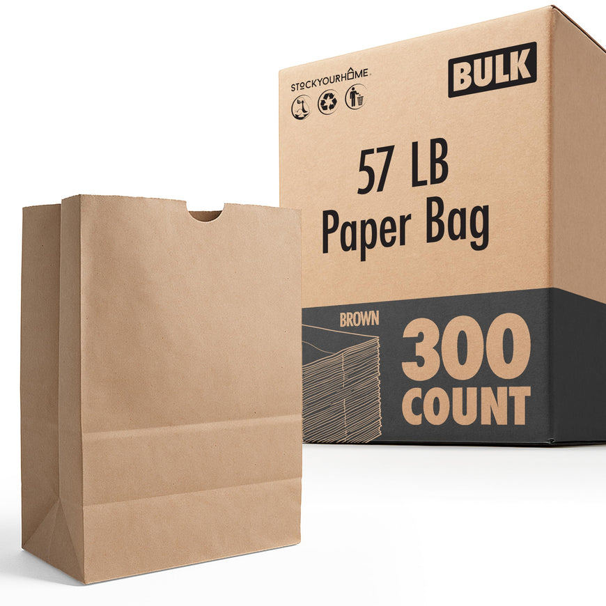 Paper Bag - Brown - 57 LB - (300 Pack)
