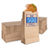 Stock Your Home 6 Lb Kraft Brown Paper Lunch Bags (500 Count) - Bulk Disposable Lunch Sacks, Medium Size Blank Bag, Good for a Snack, Sandwich, Grocery Food, and Arts & Crafts Projects