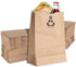 8 Lb Kraft Brown Paper Lunch Bags (50 Count) - Bulk Disposable Lunch sacks, Small Size Blank Bag for Kids, Good for a Snack, Sandwich, Grocery Food, and Arts & Crafts Projects, Stock Your Home