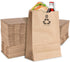 8 Lb Kraft Brown Paper Lunch Bags (100 Count) - Bulk Disposable Lunch sacks, Small Size Blank Bag for Kids, Good for a Snack, Sandwich, Grocery Food, and Arts & Crafts Projects, Stock Your Home
