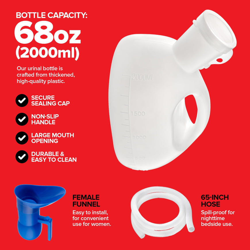 Urinal w/ Hose & Unisex Attachment