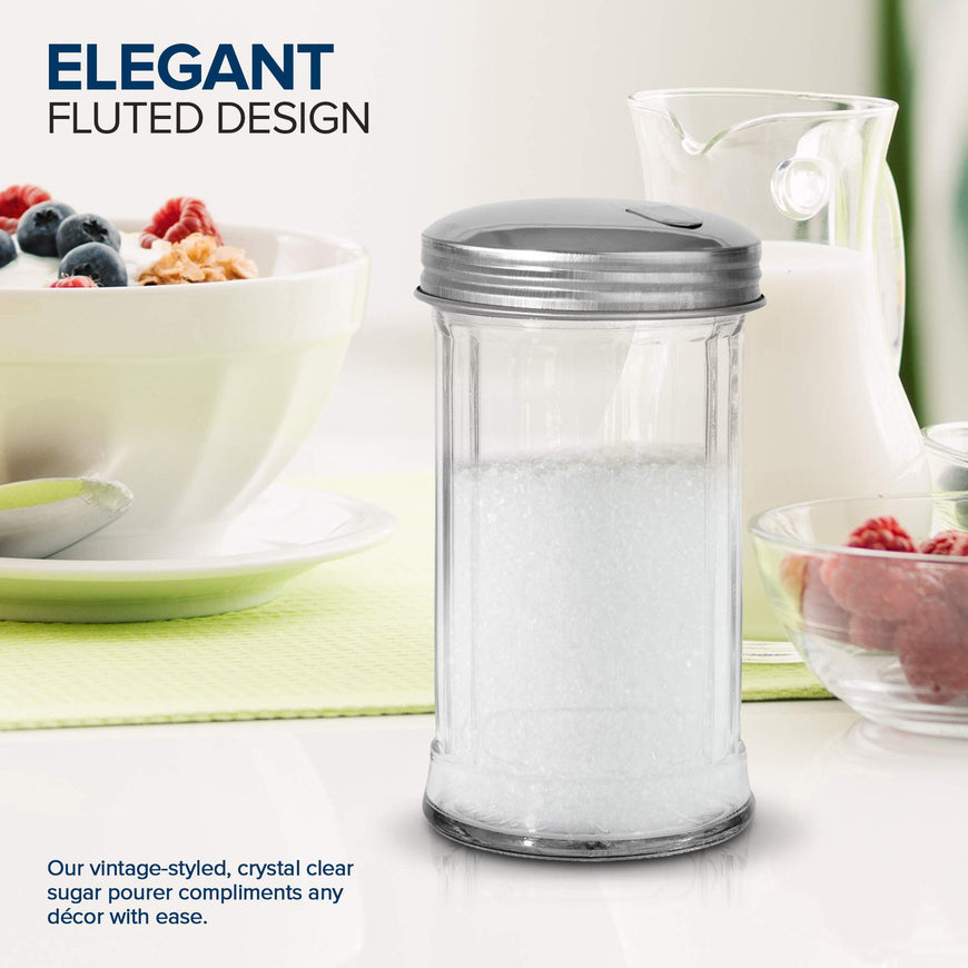 Stock Your Home 12 oz. Glass Sugar Pourer - 2 Count
