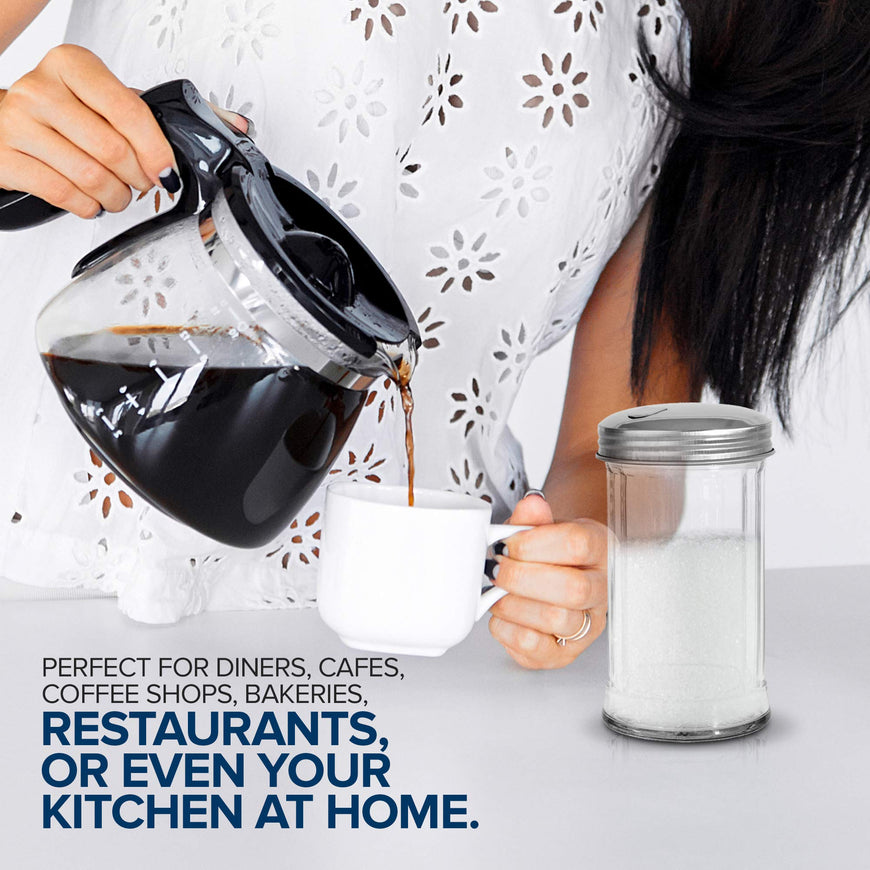 Stock Your Home 12 oz. Glass Sugar Pourer - 2 Count