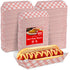 7" Checkered Hot Dog Tray - 500ct