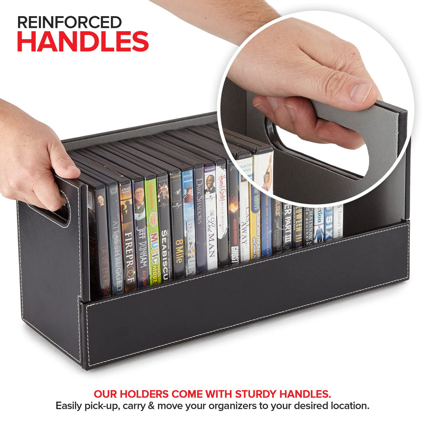 Stock Your Home DVD Tray - Black with Grey Interior