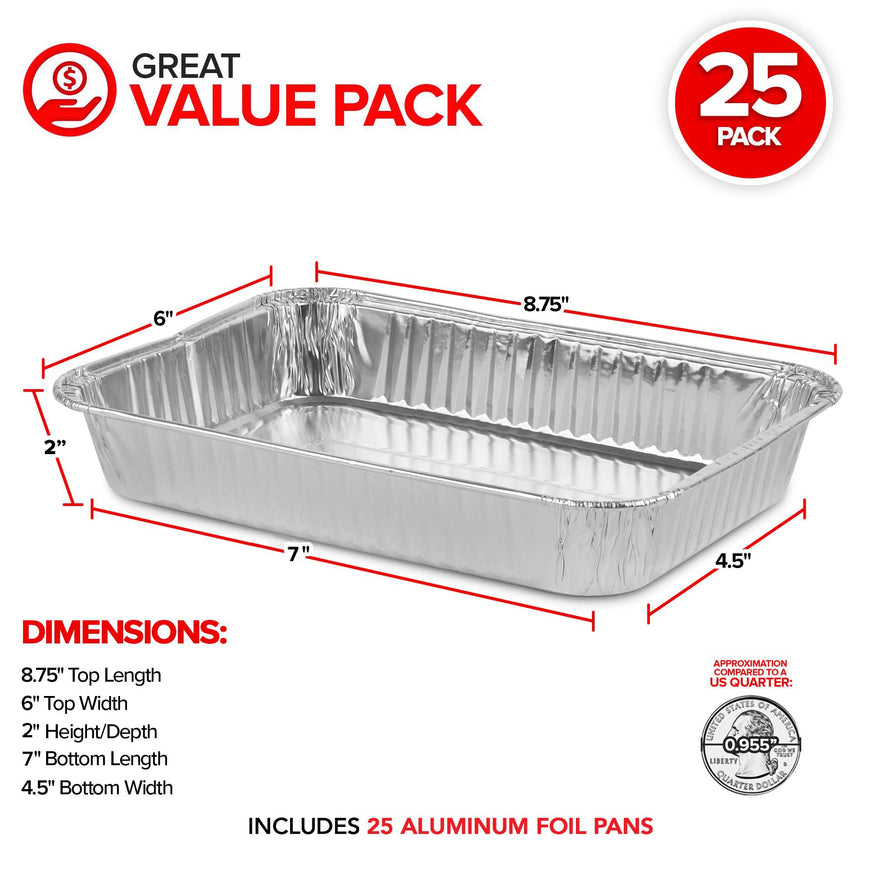 Stock Your Home Aluminum Drip Pan, 25 Count