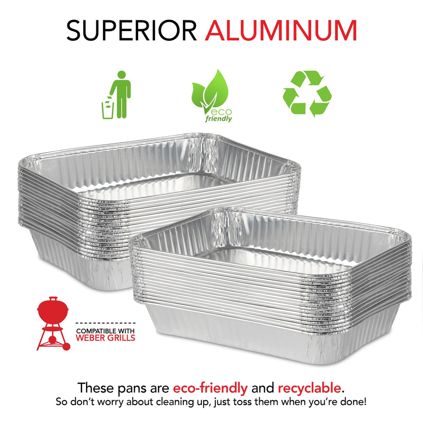 Stock Your Home Aluminum Drip Pan, 25 Count