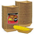 [250 Pack] Medium Disposable Brown Kraft Paper Food Trays, 1-Lb Concession Tray, Serving Boats for Party Snacks, Taco Bar, Seafood, Nachos Plates