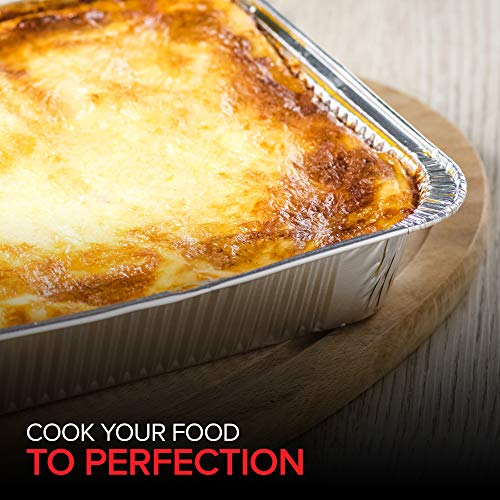 Stock Your Home 8 x 8 Square foil pan with lids - 20 Count