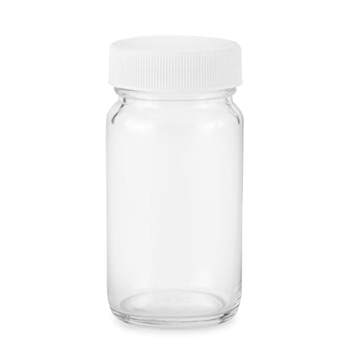 Stock Your Home Glass Shot Bottles with Caps (8 Pack) 2 Oz Juice, Wellness, or Ginger Shots Bottle - Leak Proof, Dishwasher Safe, Mini Jars with Plastic Lids - Reusable Small Juicing Containers