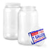 Stock Your Home 1 Gallon Clear Plastic Jars with Lids (2 Pack) 128 oz Wide Mouth Large Jar with Lid, Big Container for Candy, Cookies, Arts & Crafts, Bartender Money Tips, Kitchen & Pantry Storage