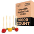 Compostable Appetizer Forks 3.5 inch 10,00 Pack
