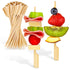 4.7" Bamboo Skewers (200 Pack) - Heavy Duty for Appetizers, Fruit Kabobs & Parties