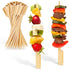 7" Bamboo Skewers (200 Pack) - Heavy Duty for Appetizers, Fruit Kabobs & Parties