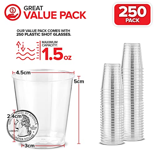 Stock Your Home Shot Glasses 1.5 oz Shot Glasses - 250 Count