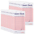 Stock Your Home Pink Guest Check Books for Servers (20 Pack) Server Note Pads, Waiter Checkbook, Food Receipt Book, Restaurant Order Pad, Paper Checks, Waitress Accessories, 1000 Total Tickets