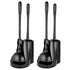 Stock Your Home Toilet Plunger Set - 2 Pack (Black)