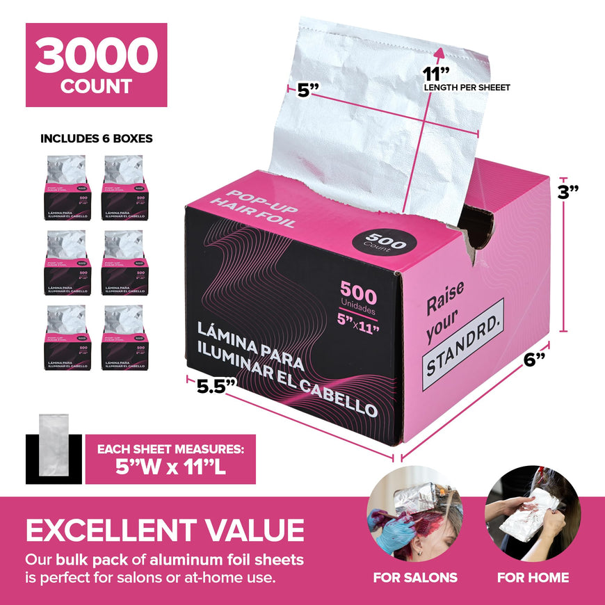 Popup Hairdresser Foil 500 Pack