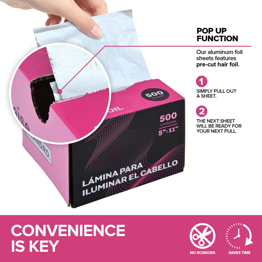 Popup Hairdresser Foil 500 Pack