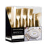 Gold Plastic Silverware Set (600-Pack) â€“ Disposable Heavy Duty Cutlery, 200 Forks, 200 Knives, 200 Spoons for Parties, Weddings, Dinners & Holidays