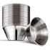 1.5 oz Stainless Steel Condiment Cups (12 Pack), Individual Portion Dipping Sauce Cups, Small Metal Ramekins for Ketchup, Marinara, BBQ Sauce, and More! Reusable Condiment Cups for Restaurants