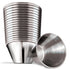 2.5 oz Stainless Steel Condiment Cups (12 Pack), Individual Portion Dipping Sauce Cups, Small Metal Ramekins for Ketchup, Marinara, BBQ Sauce, and More! Reusable Condiment Cups for Restaurants