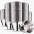 2.5 oz Stainless Steel Condiment Cups (48 Pack), Individual Portion Dipping Sauce Cups, Small Metal Ramekins for Ketchup, Marinara, BBQ Sauce, and More! Reusable Condiment Cups for Restaurants