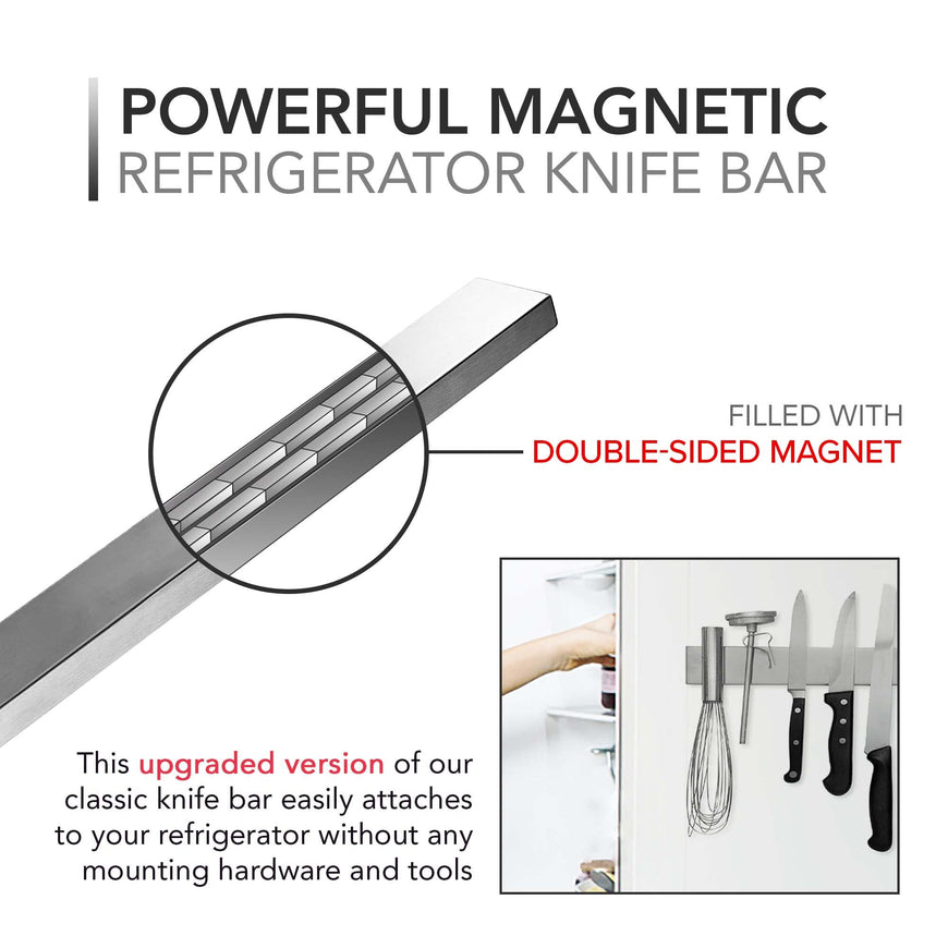 Modern Innovations Stainless Steel Refrigerator Model Knife Bar 16