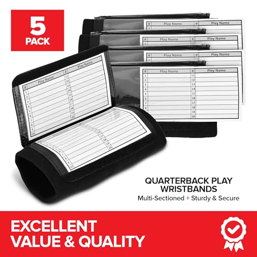Football QB Wristbands (5 Pack)